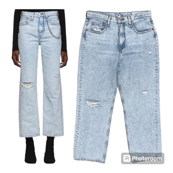 rag & bone Denim - Rag & Bone Ruth High Rise Straight Jeans Size 34